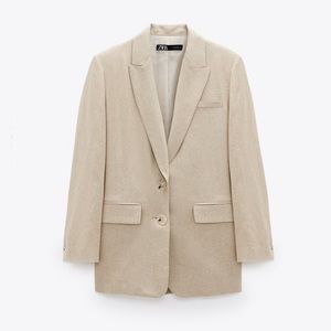 Zara linen blend blazer XS,  NWT & still in stores